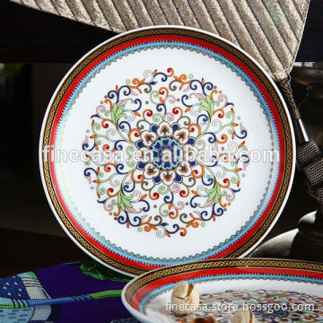 6 Inches Luxury Fine Bone China Dinner Plate of Grand Banquet